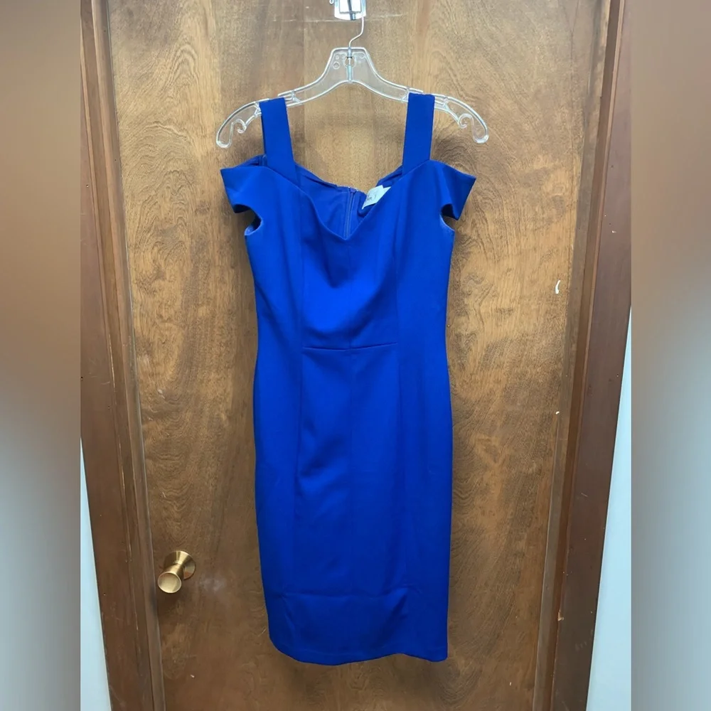 Eliza J blue cocktail dress - size 4 - Picture 4 of 8